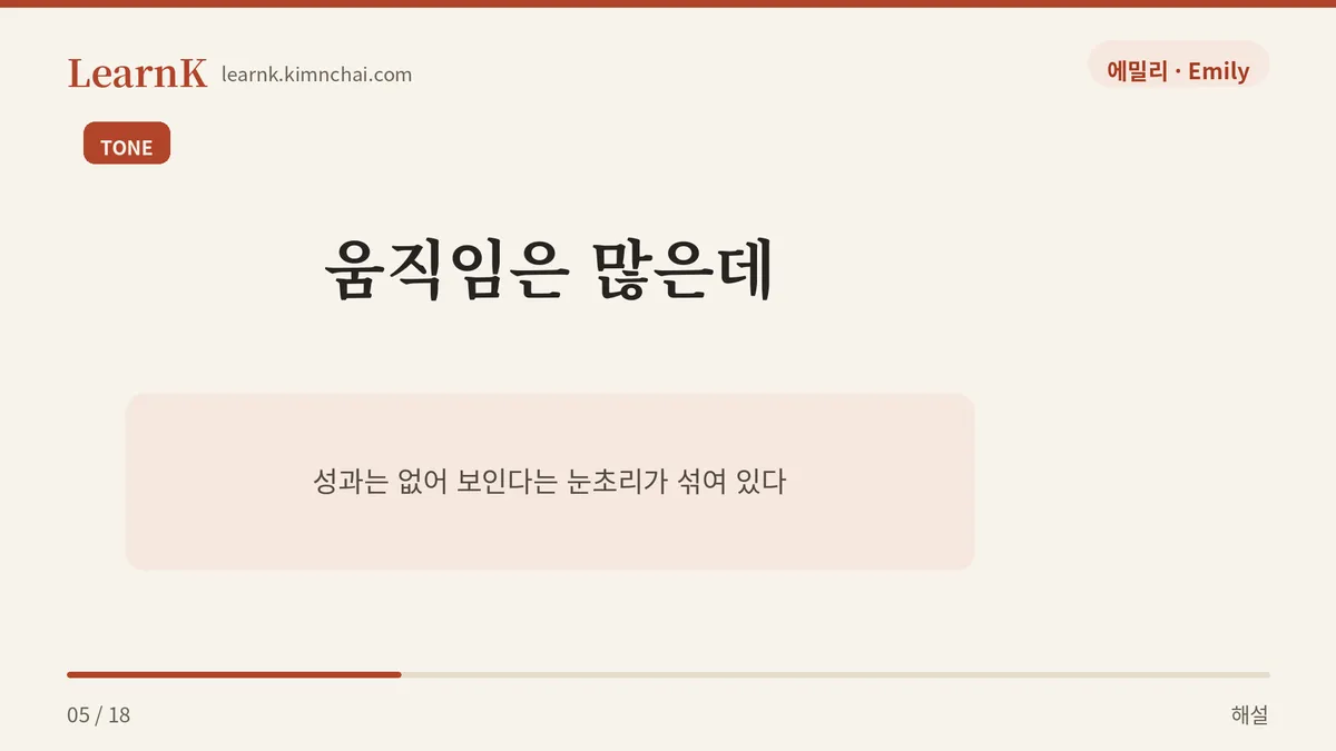 약간 못마땅한 온도