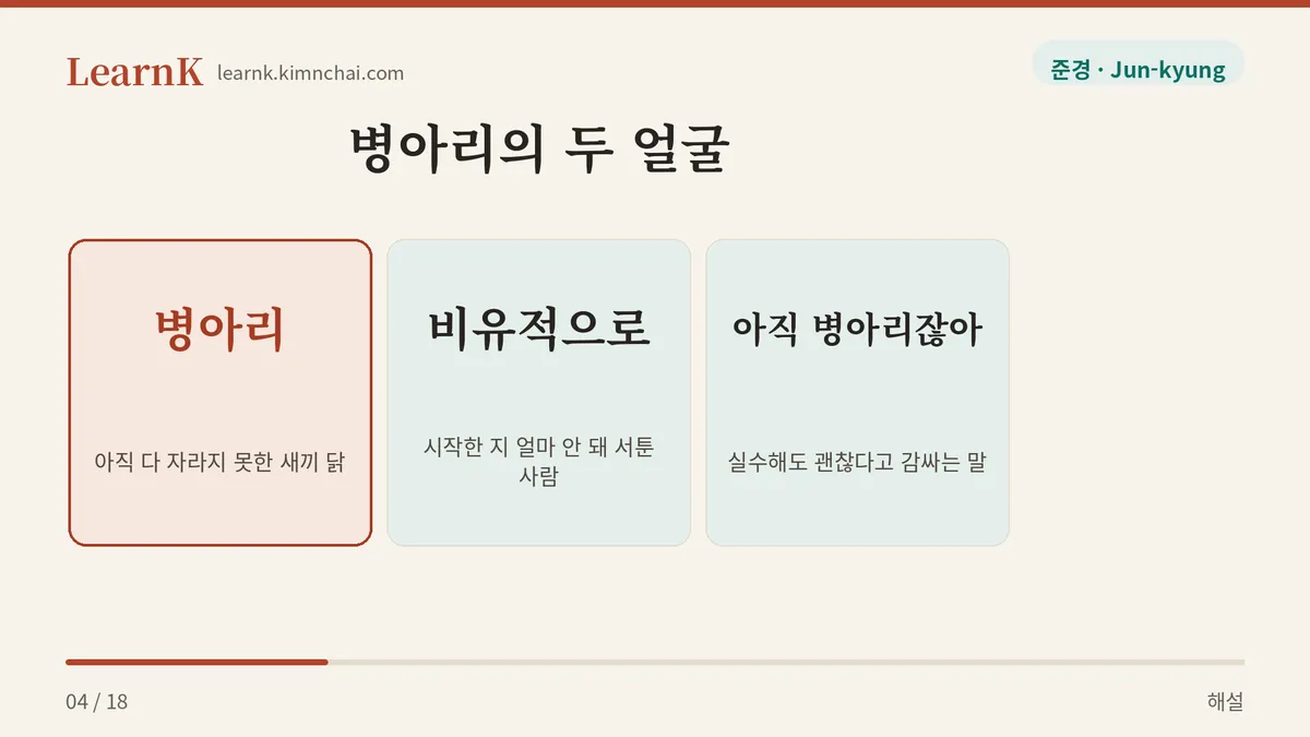 새끼 닭이 먼저다