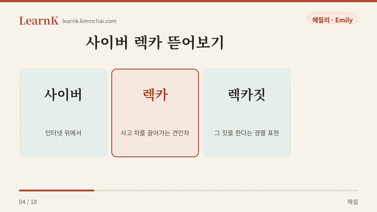 사이버 + 렉카