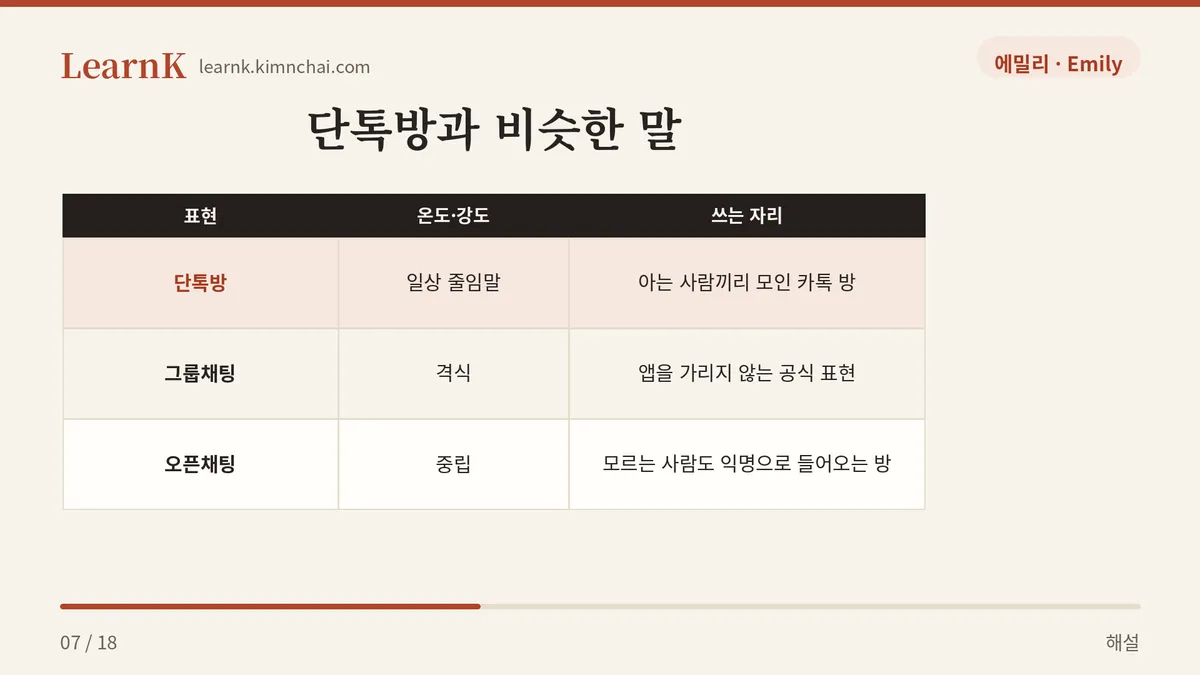 비슷한 말 비교