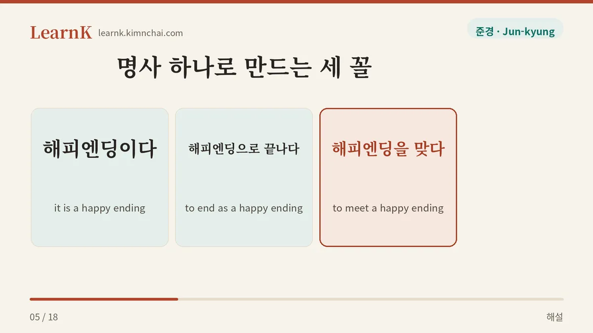 이다만 갈아 끼운다