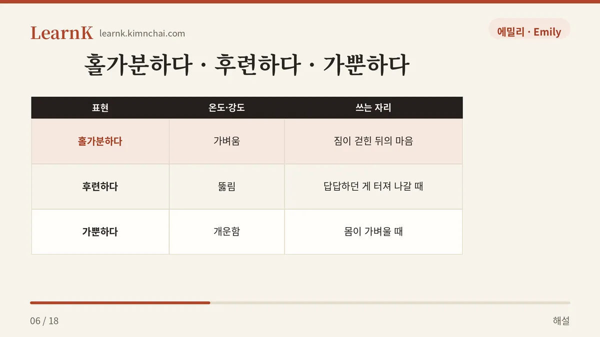 비슷하지만 다르다