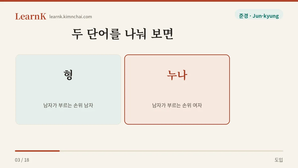 형 · 누나