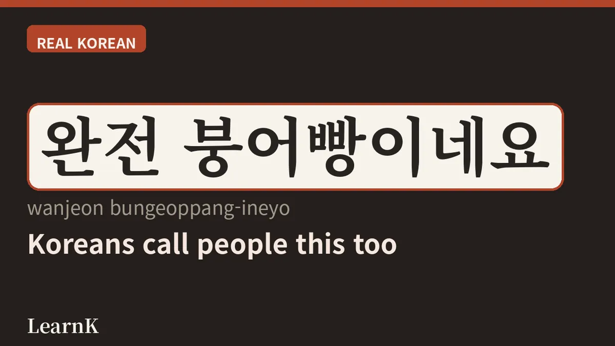 겨울 골목의 국민 간식, '붕어빵' — 붕어빵처럼 닮았다는 말까지