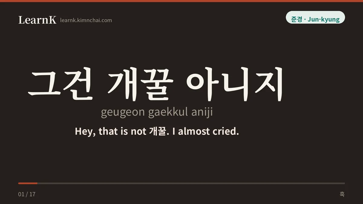 그건 개꿀 아니지