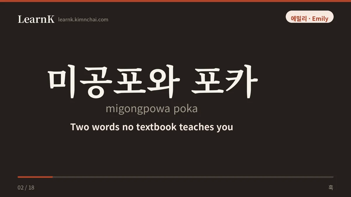미공포와 포카